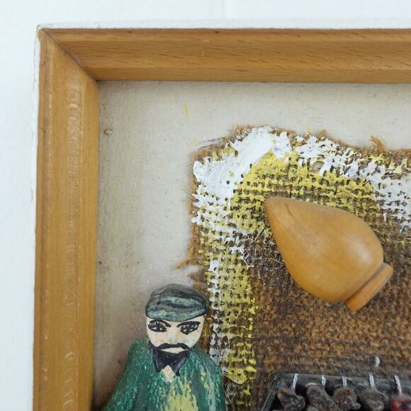 Armenian Folk Art Diorama 3D Picture  Depicting Cooking Handmade - Picture 2 of 13